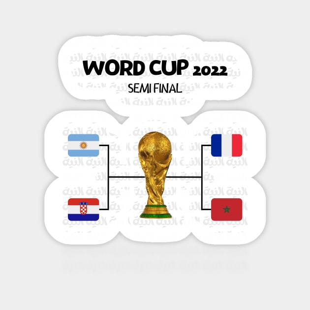 WORD CUP 2022 semi final Sticker by vyoub_art